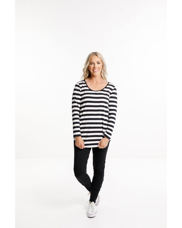 home-lee-long-sleeve-tee-black-and-white-stripe-front