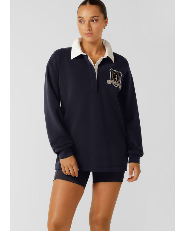 lorna-jane-heritage-rugby-long-sleeve-top-midnight-blue-front