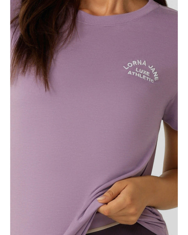 lorna-jane-lotus-t-shirt-dusty-violet-front