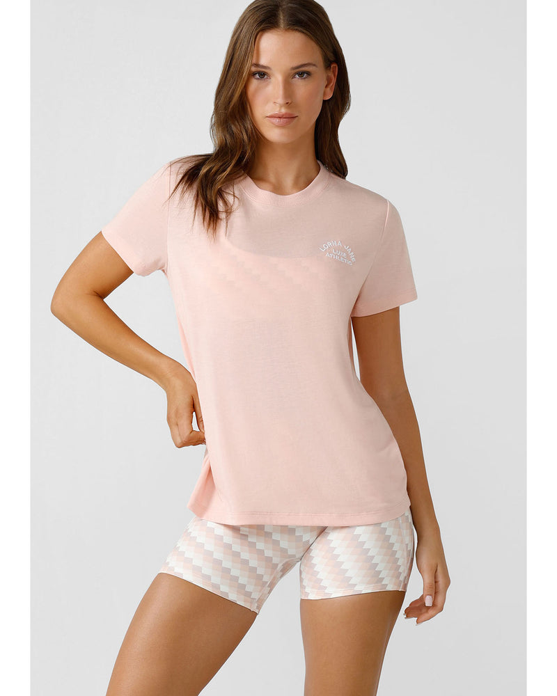 lorna-jane-lotus-t-shirt-sunkissed-peach-front
