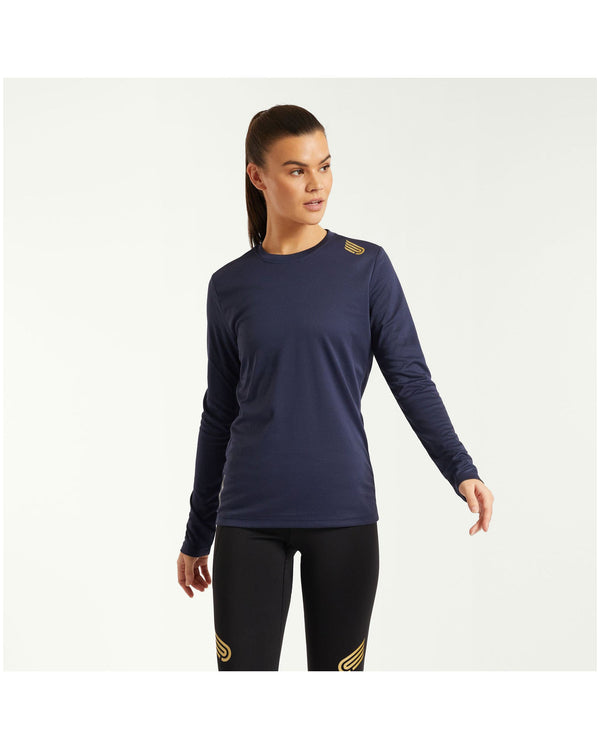 pressio-bio-long-sleeve-top-navy-front-view