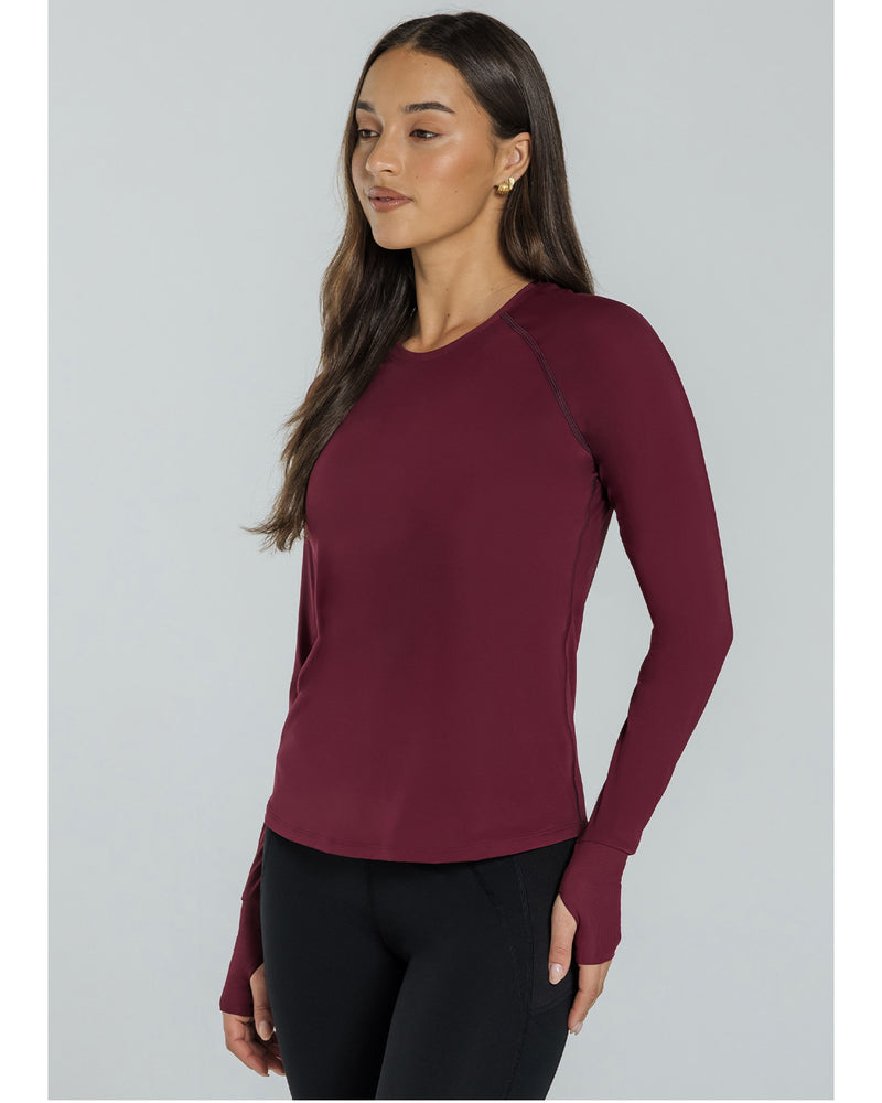 Abi-and-Joseph-Morning-Stretch-Long-Sleeve-Top-Claret