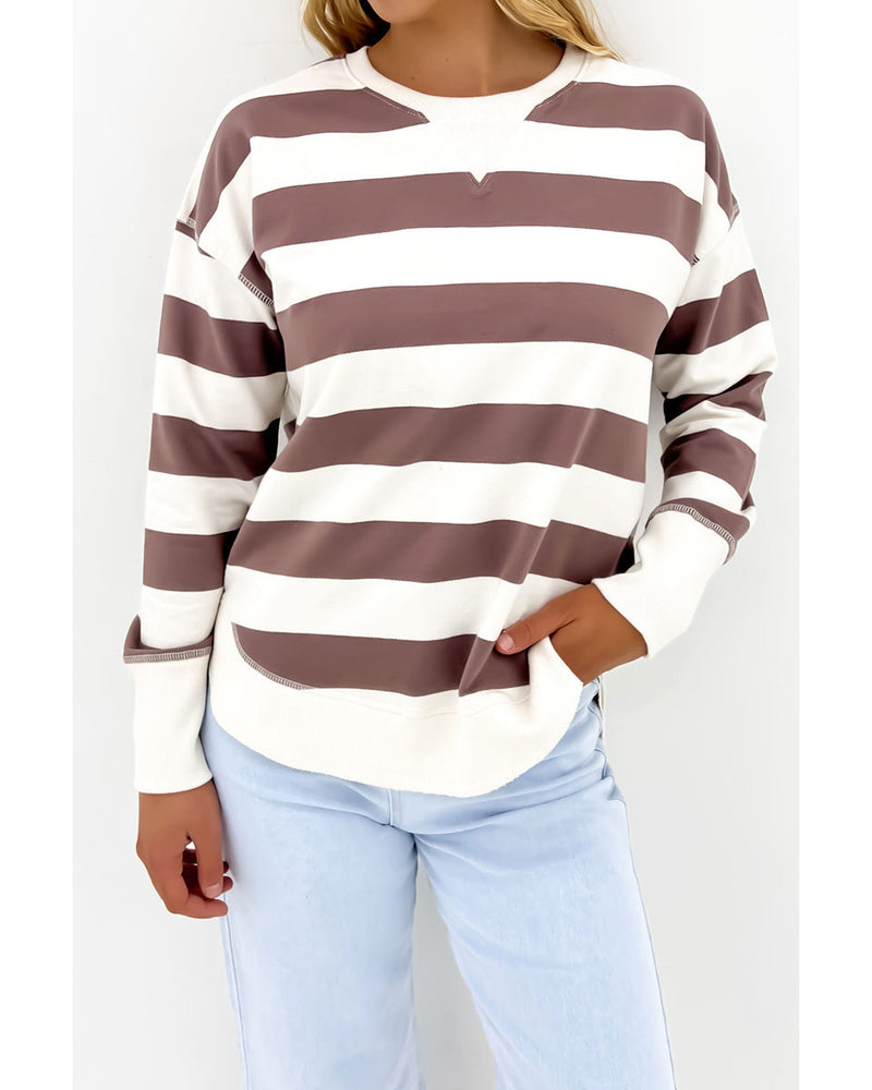 Foxwood-Striped-Delilah-Crew-Mocha