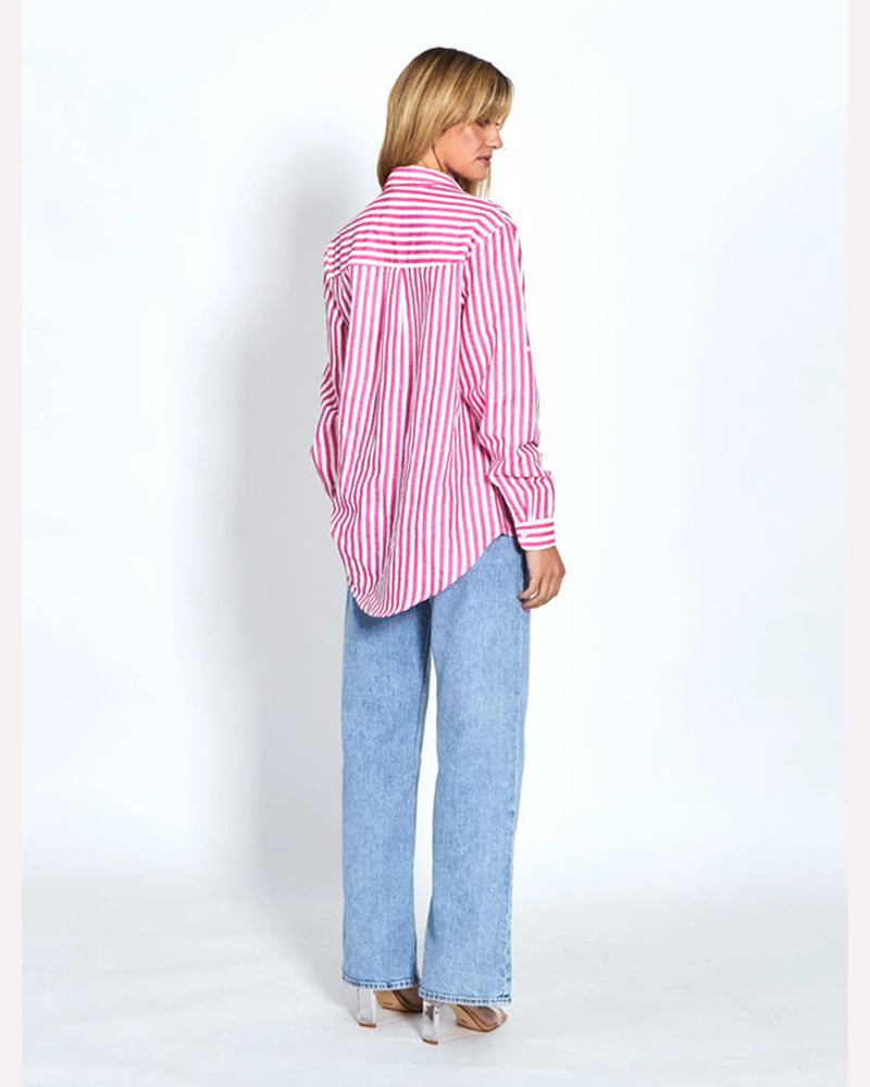 G7-adele-linen-shirt-fuschia-stripe-back