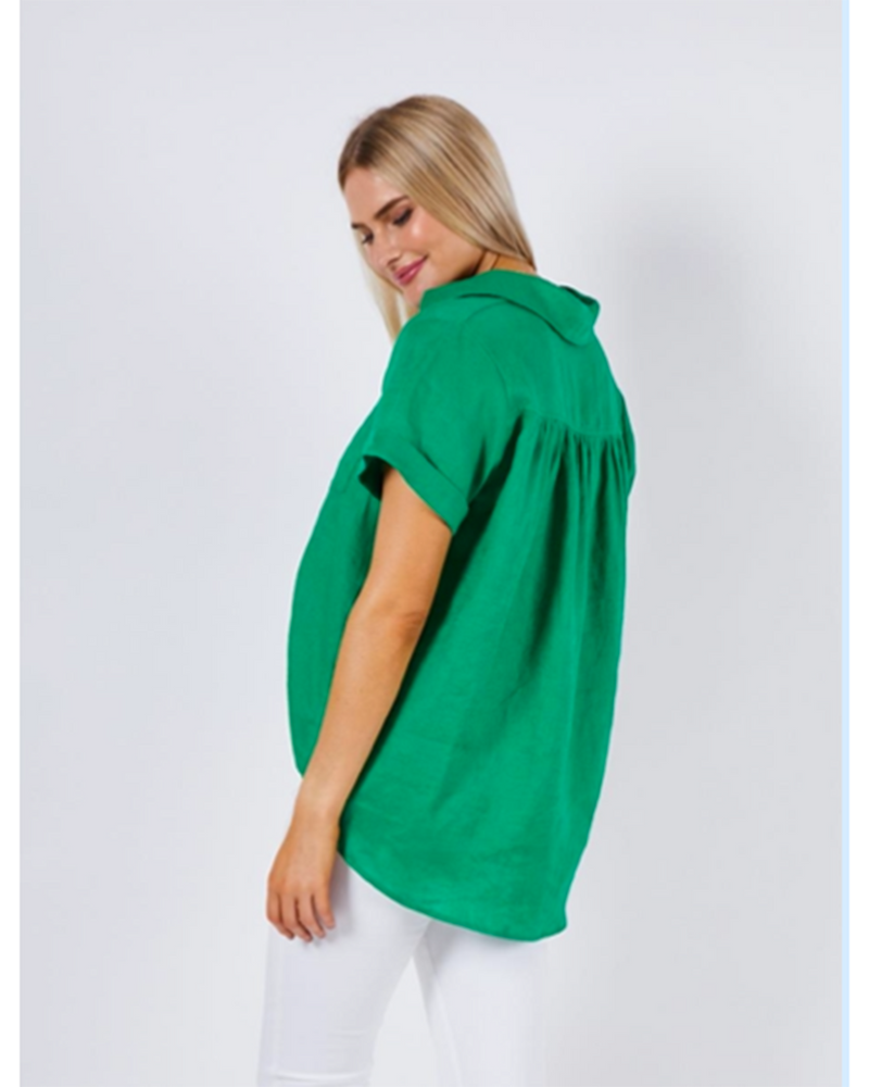 G7-tia-linen-shirt-green-back-view