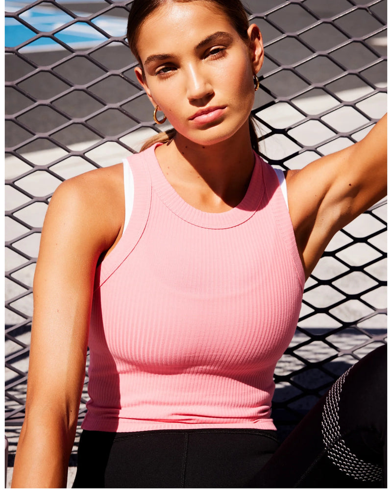 Lilybod_HARMONY_Ribbed_Tank_Strawberry