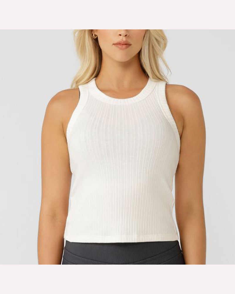 Lorna-Jane-Essential-Wide-Ribbed-Tank-Porcelain-1front-view