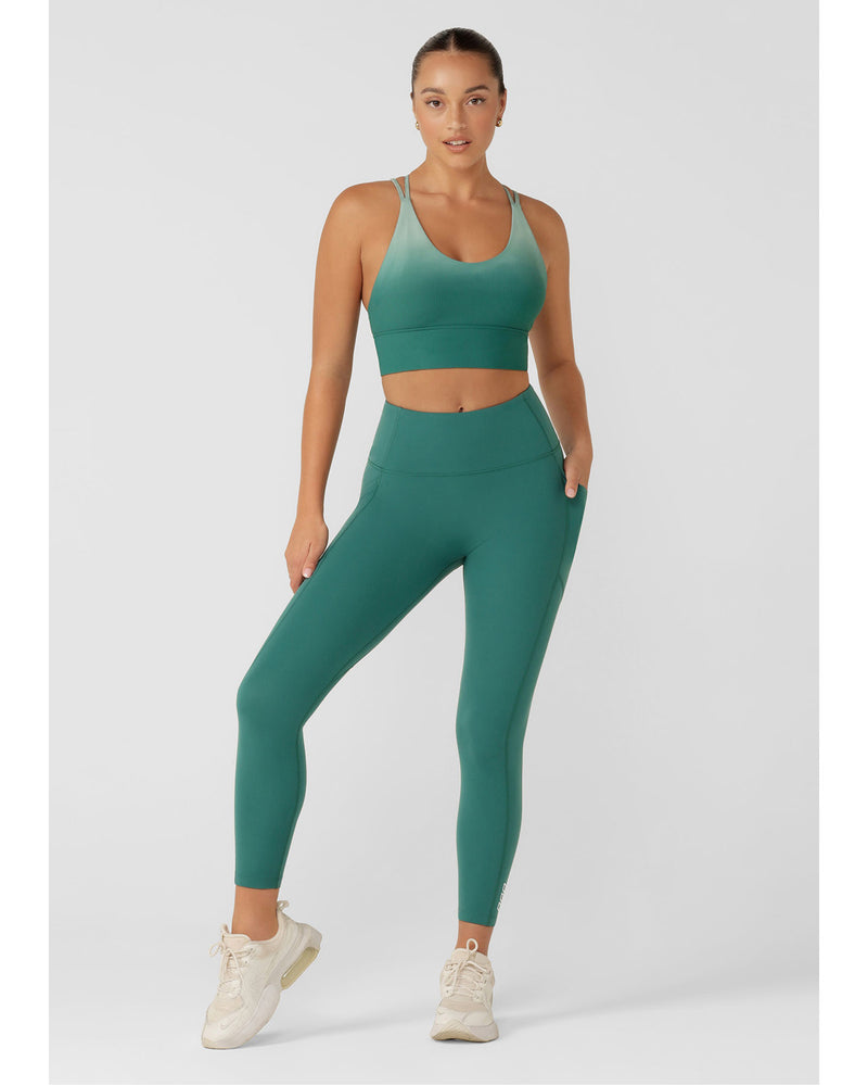 Lorna-Jane-No-Ride-Booty-Ankle-Biter-Legging-Moss-Green-front
