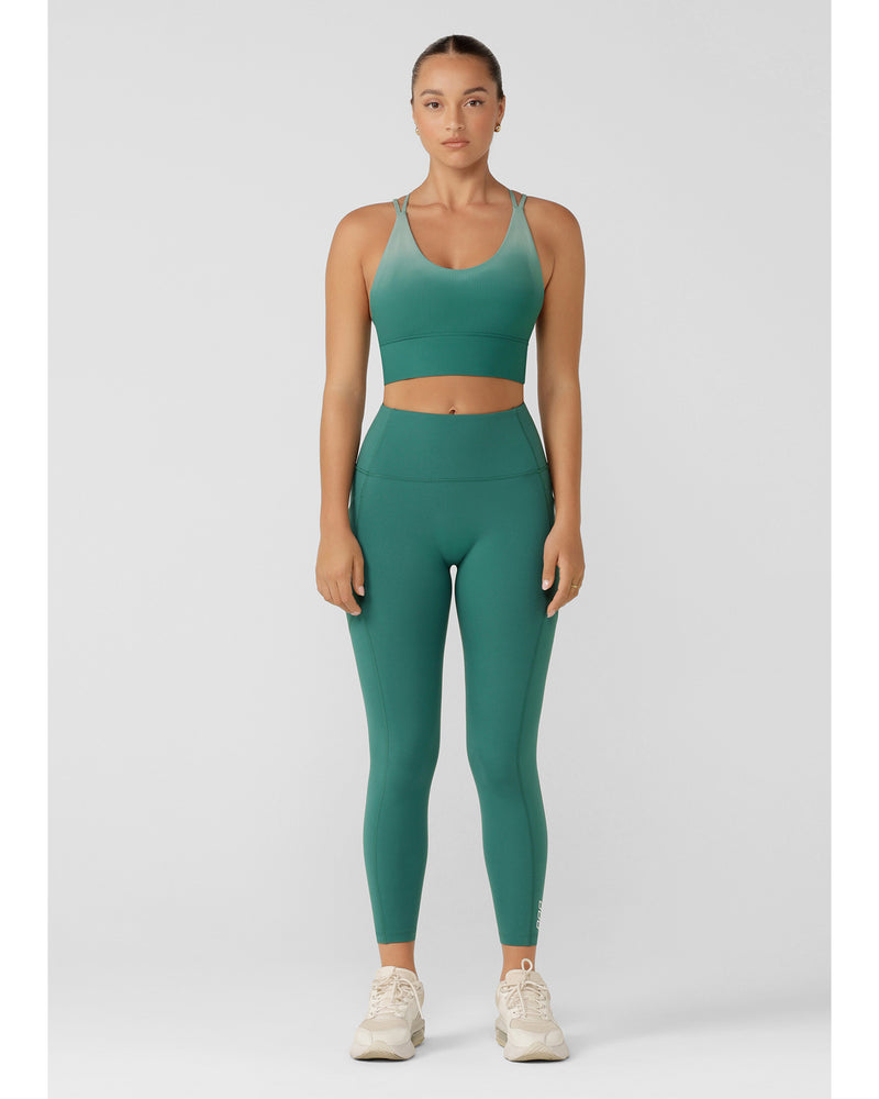 Lorna-Jane-No-Ride-Booty-Ankle-Biter-Legging-Moss-Green-front