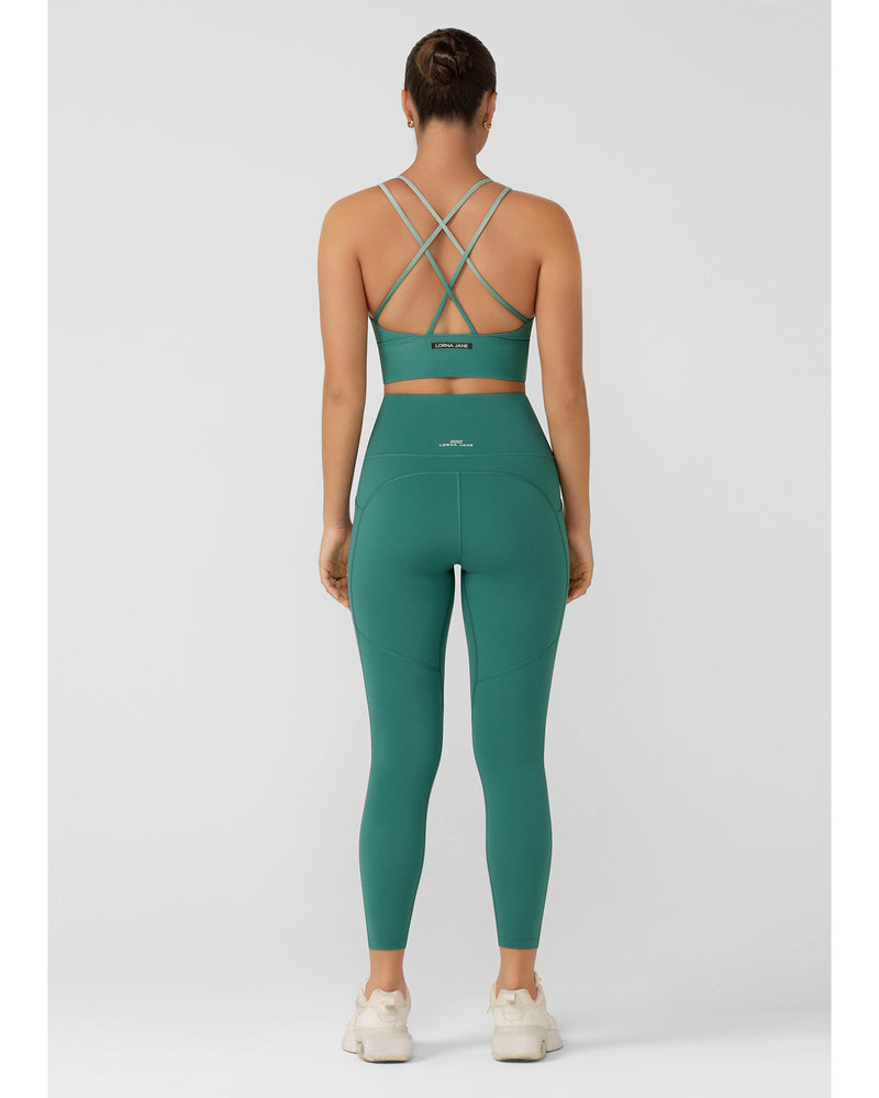 Lorna-Jane-No-Ride-Booty-Ankle-Biter-Legging-Moss-Green-back-view