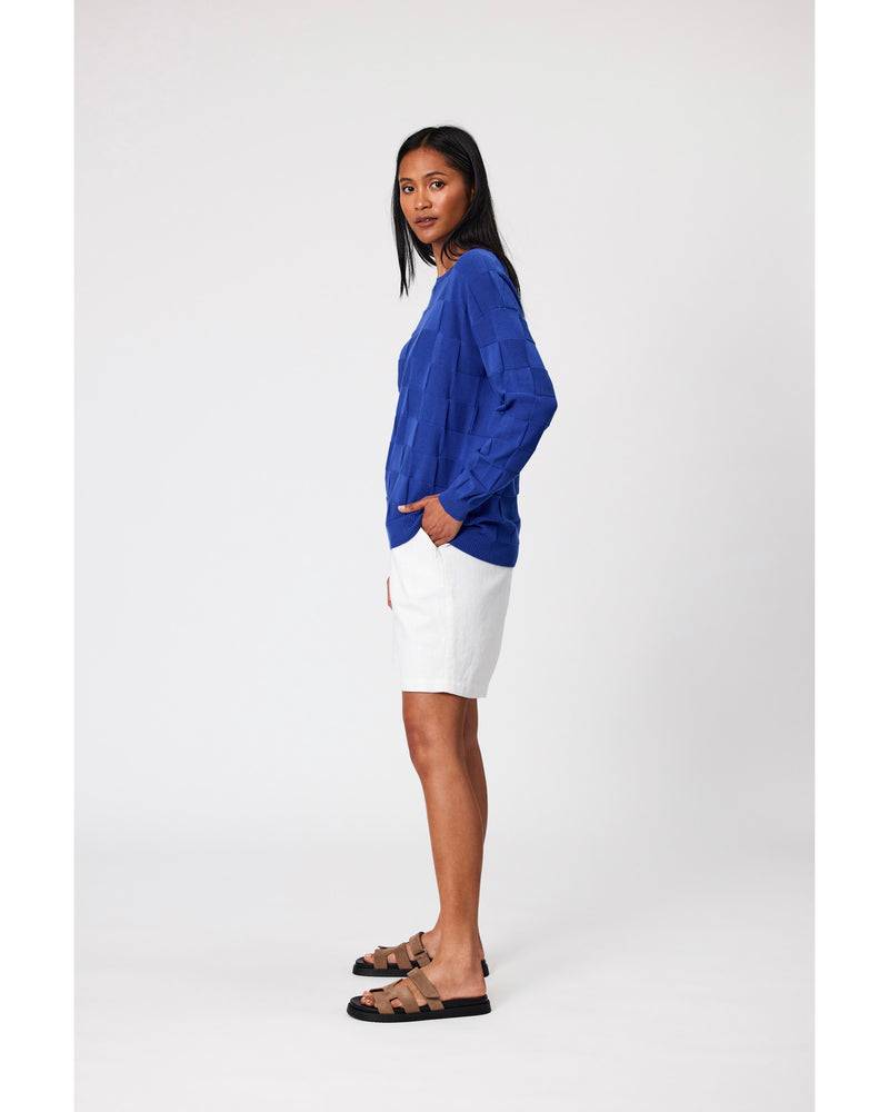 Marlow-Basket-Weave-Crew-Neck-Cobalt-side