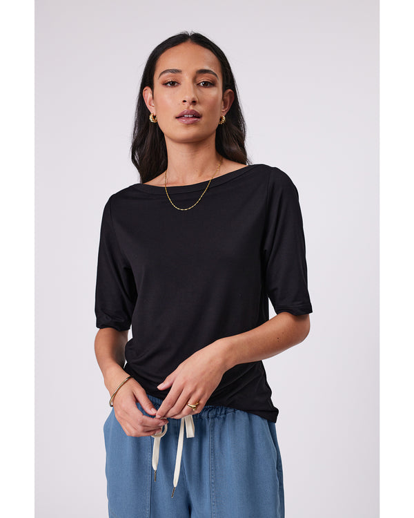 Marlow-Level-Boat-Neck-Tee-Black