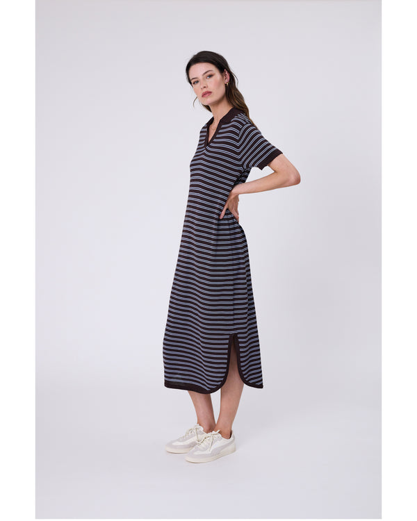 Marlow_Chime_Knit_Polo_Dress_CarobStripe