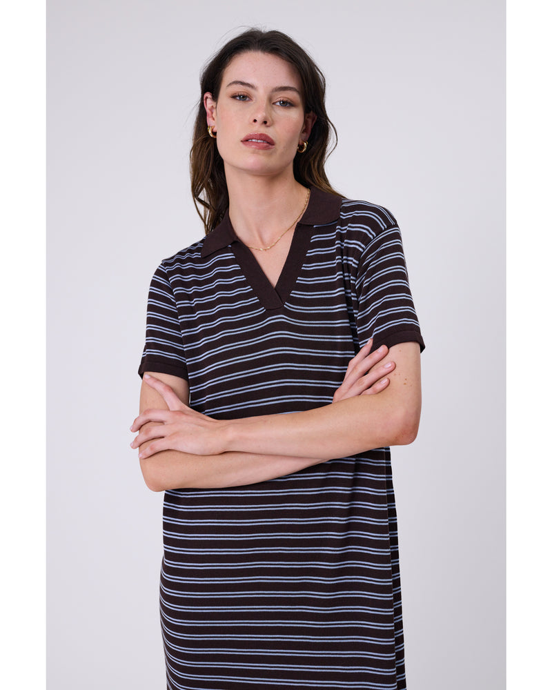 Marlow_Chime_Knit_Polo_Dress_CarobStripe