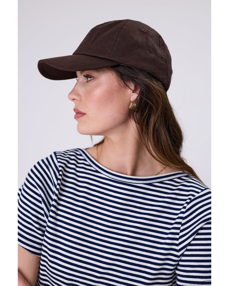Marlow_Icon_Linen_Cap_Carob