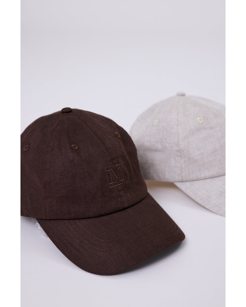 Marlow_Icon_Linen_Cap_Carob