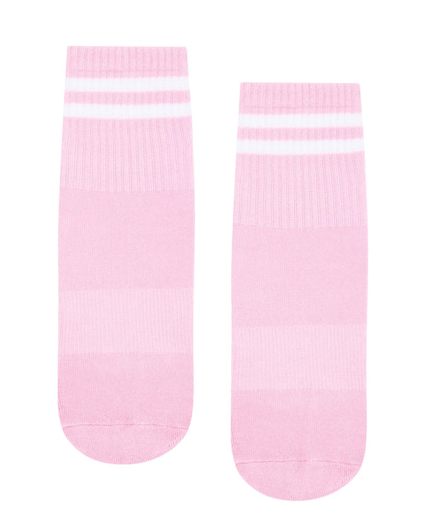 Move-Active-Crew-Non-Slip-Grip-Socks-Ribbed-Sporty-Pink-1