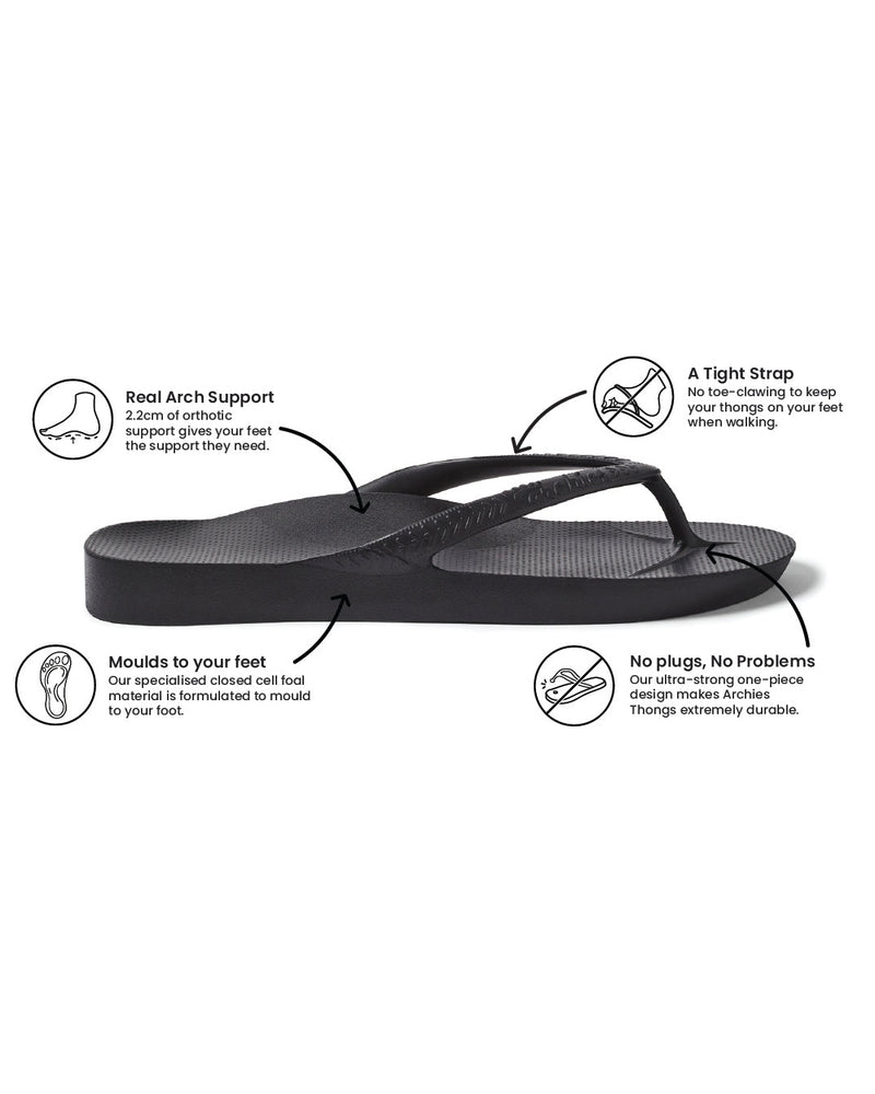 Archies Arch Support Jandals - Coral – Fearless Wanaka