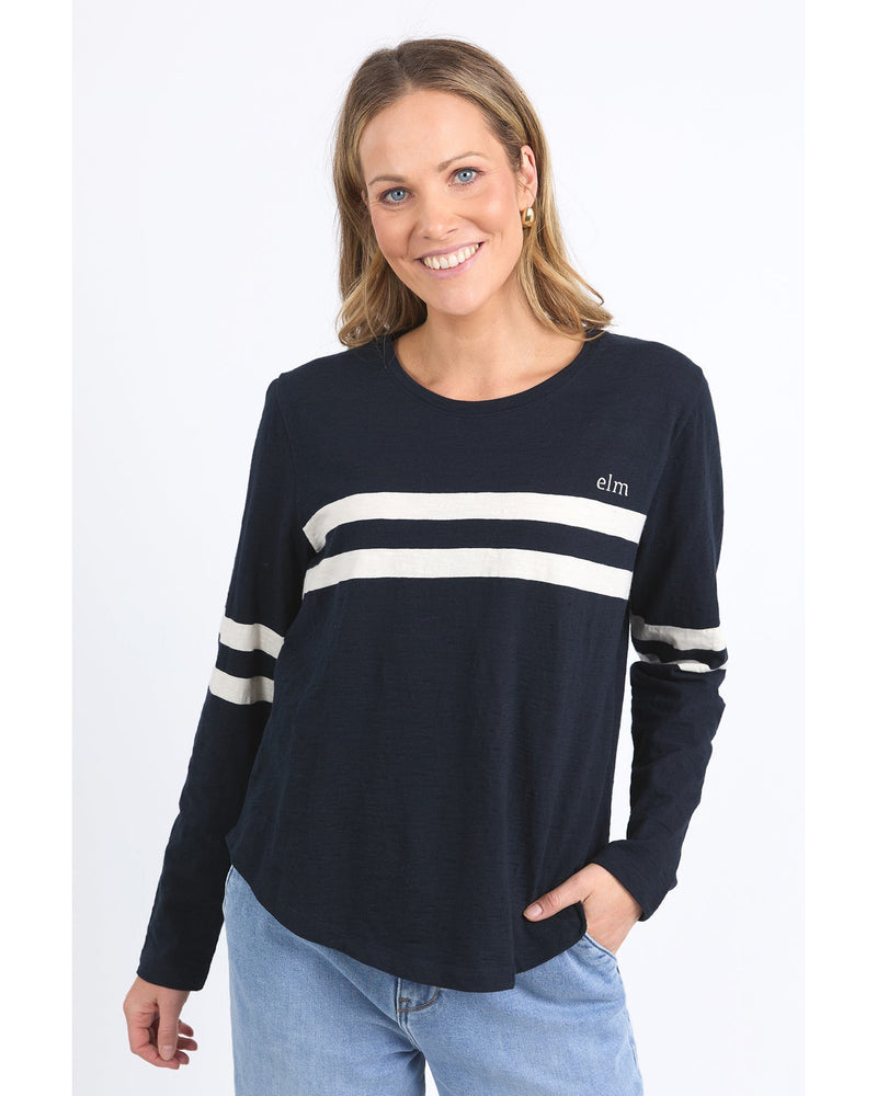 elm-adora-long-sleeve-top-navy