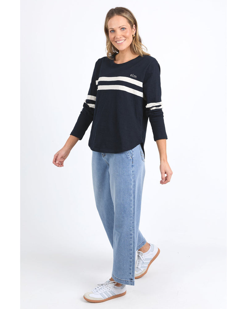 elm-adora-long-sleeve-top-navy