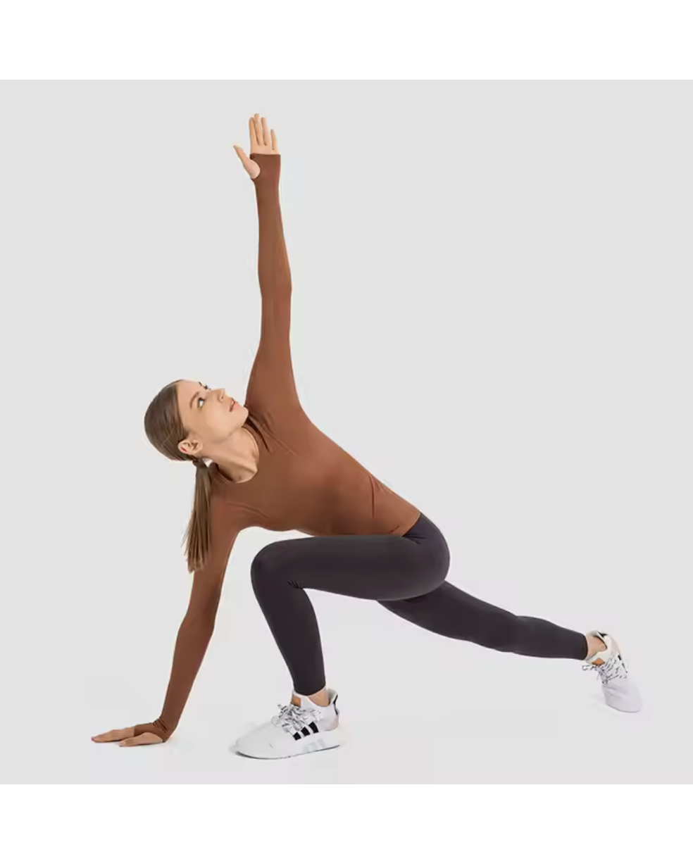 Fearless Club Inspire Long Sleeve Top - Chocolate – Fearless Wanaka