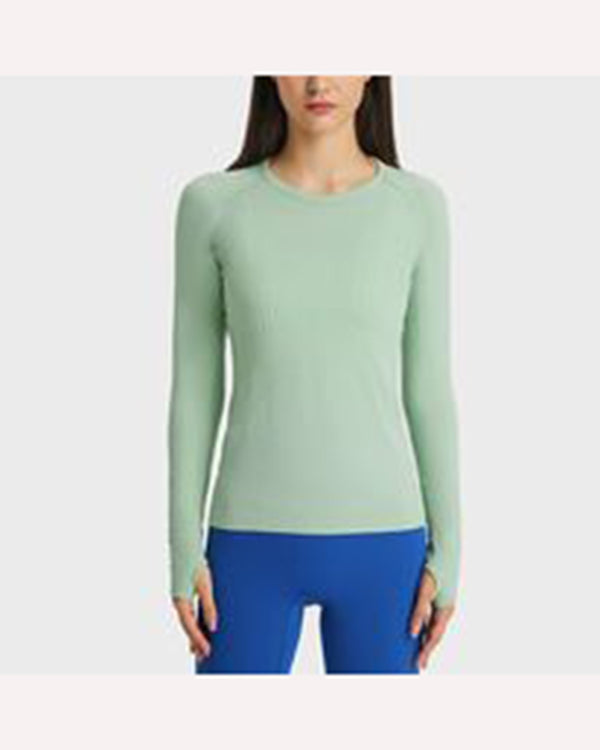 fearless-club-inspire-long-sleeve-pistachio-front-view