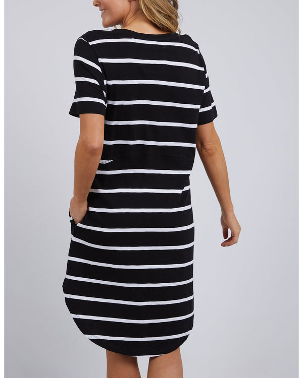 foxwood-bay-stripe-dress-black