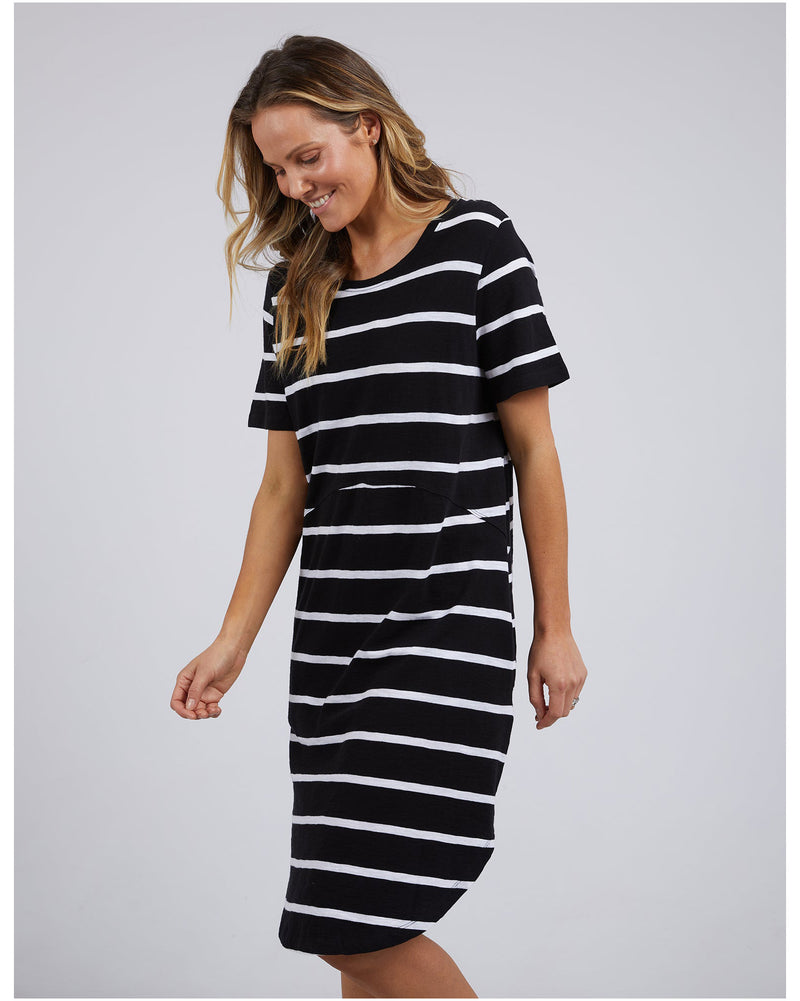 foxwood-bay-stripe-dress-black