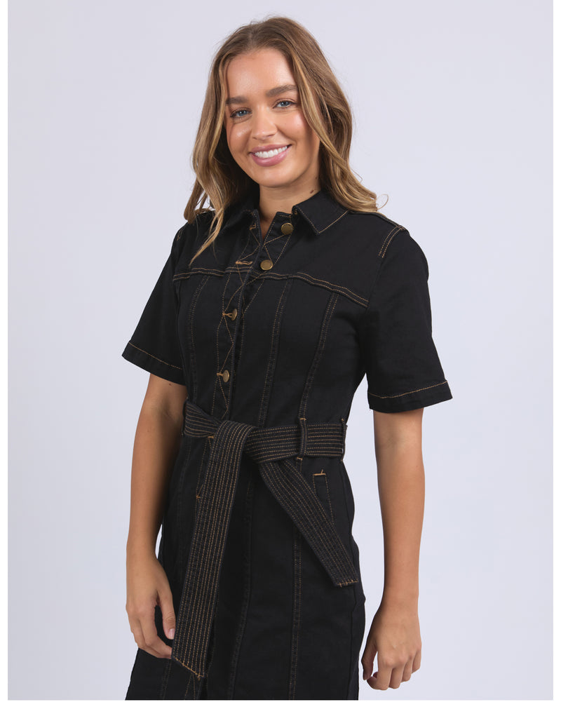 foxwood-riva-denim-dress-black
