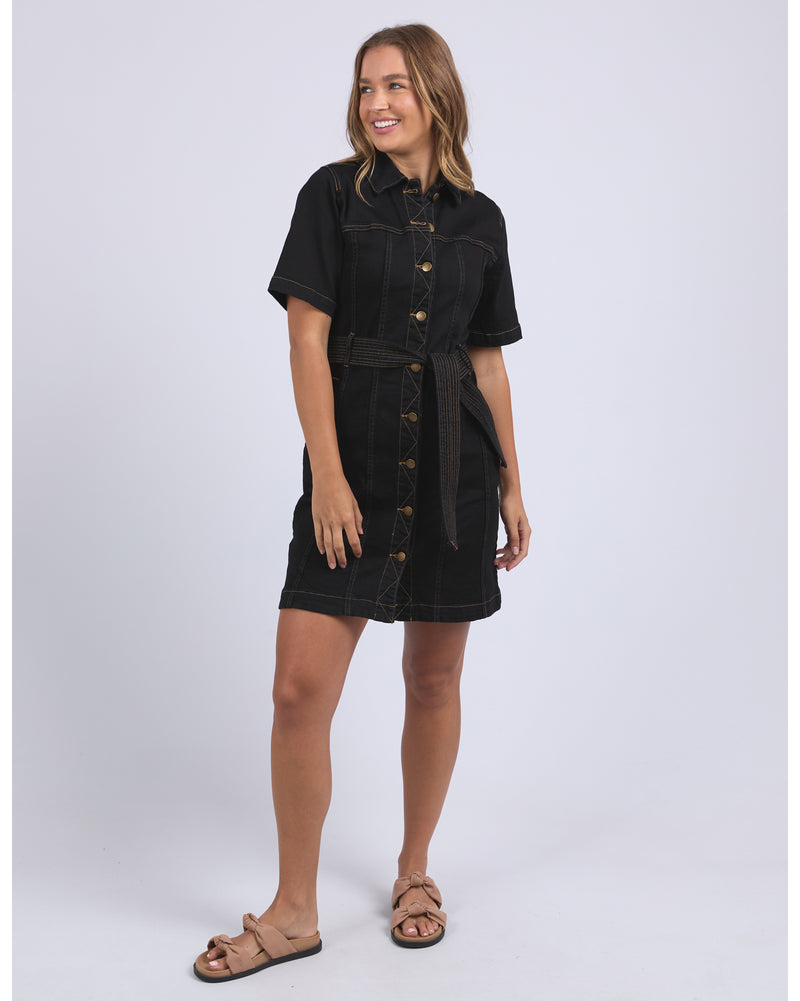 foxwood-riva-denim-dress-black