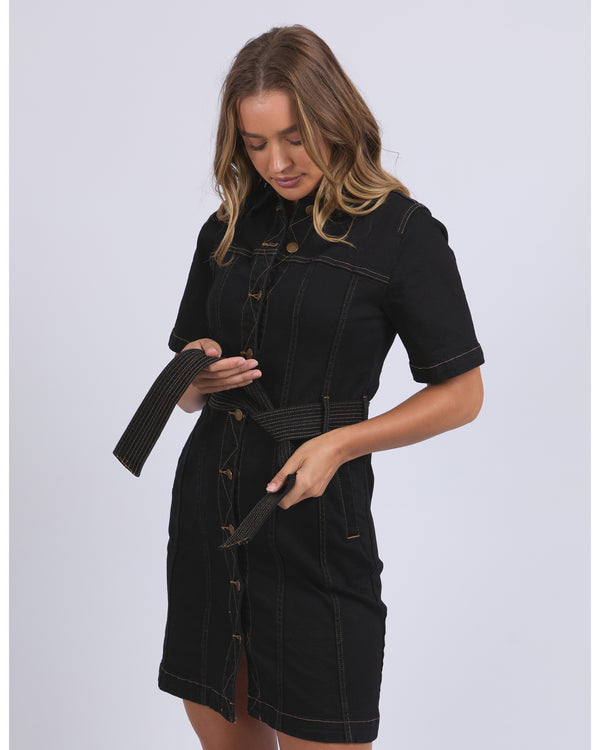 foxwood-riva-denim-dress-black