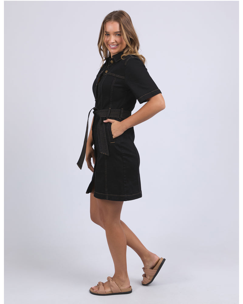 foxwood-riva-denim-dress-black