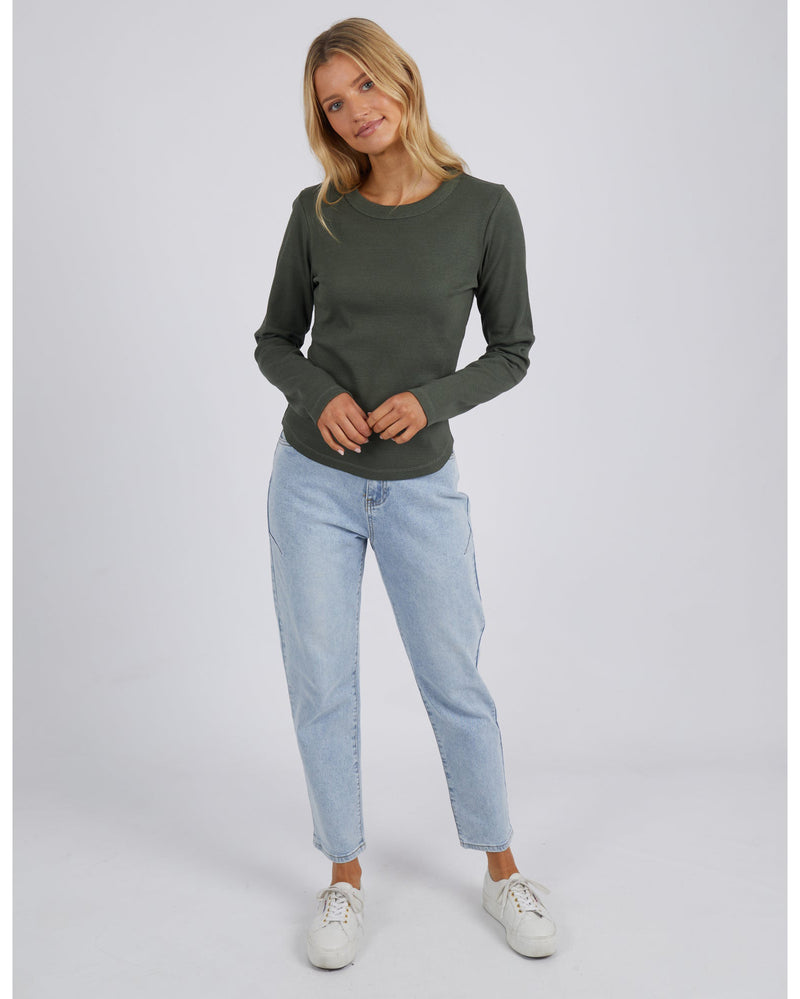 foxwood-scoop-long-sleeve-rib-khaki