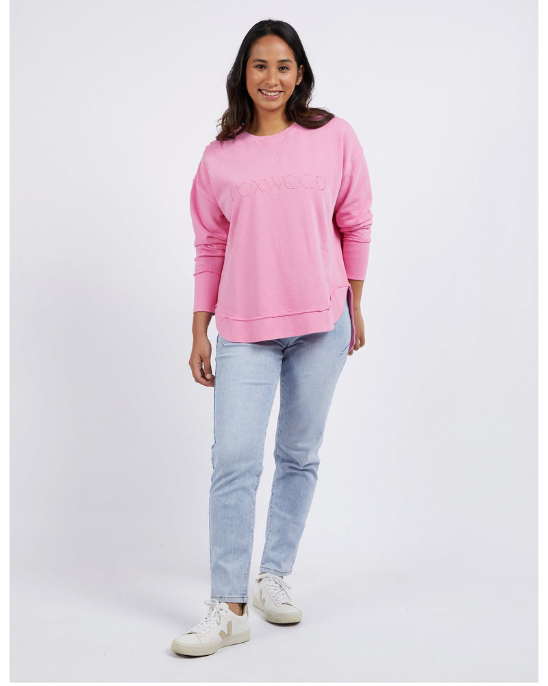 foxwood-simplified-crew-bubblegum-pink-front