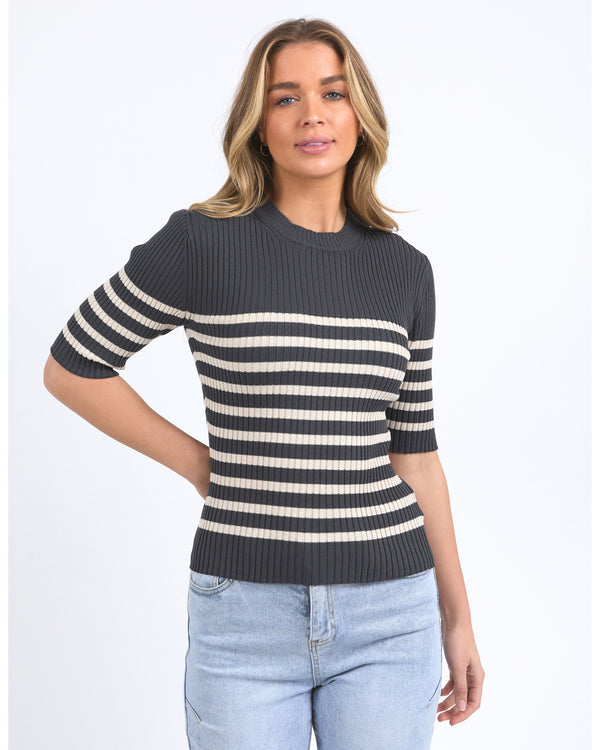 foxwood-sydney-knit-top-charcoal-stripe