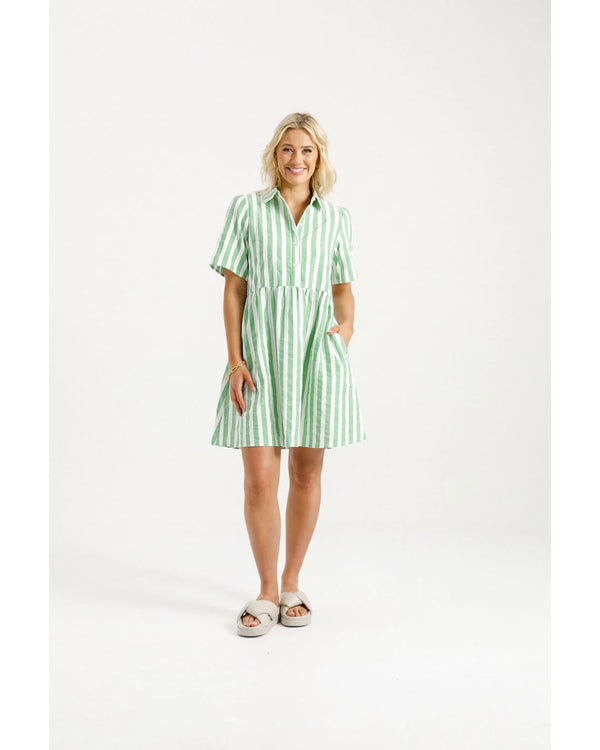 home-lee-cleo-mini-dress-apple-stripes