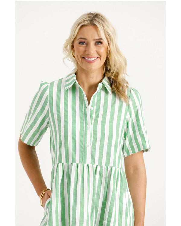home-lee-cleo-mini-dress-apple-stripes