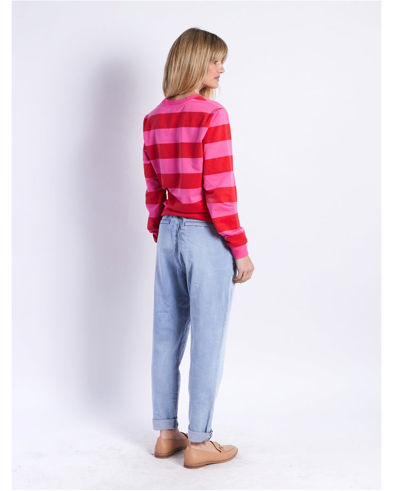 leoni-austin-sweat-red-pink-stripe-