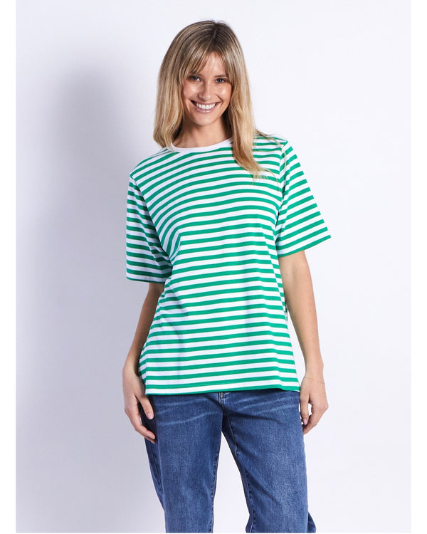 leoni-brunswick-tee-green-white-stripe