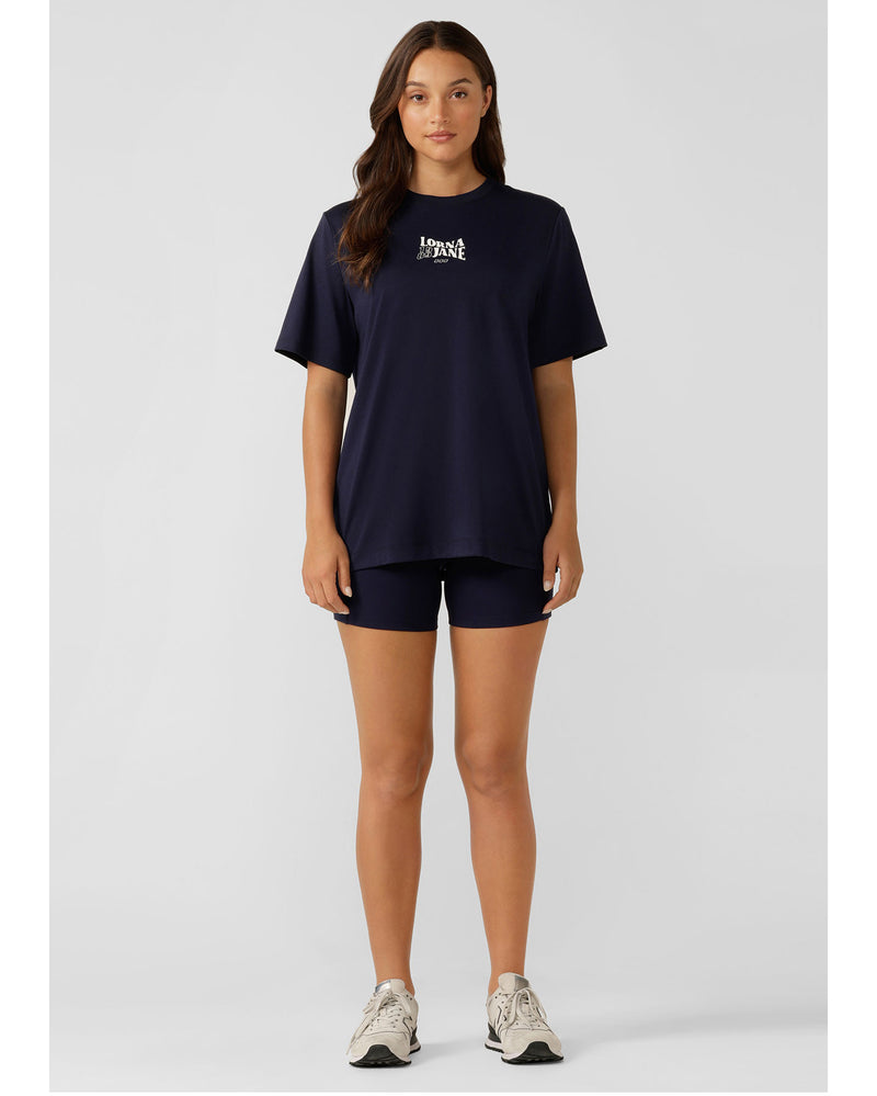 lorna-jane-89-relaxed-tee-french-navy-front