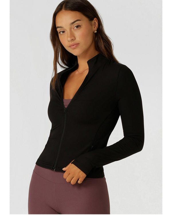 lorna-jane-all-star-active-rib-zip-through-jacket-black