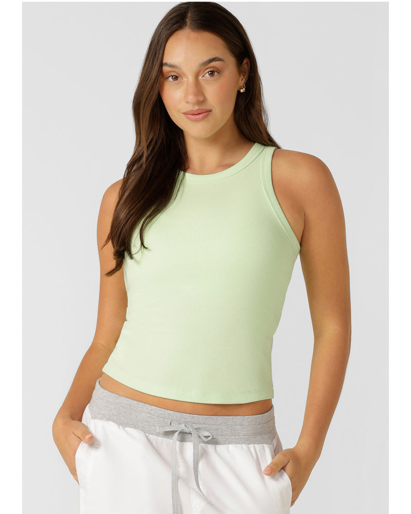 lorna-jane-basics-rib-tank-ice-green