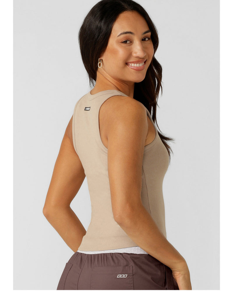 lorna-jane-basics-rib-tank-latte