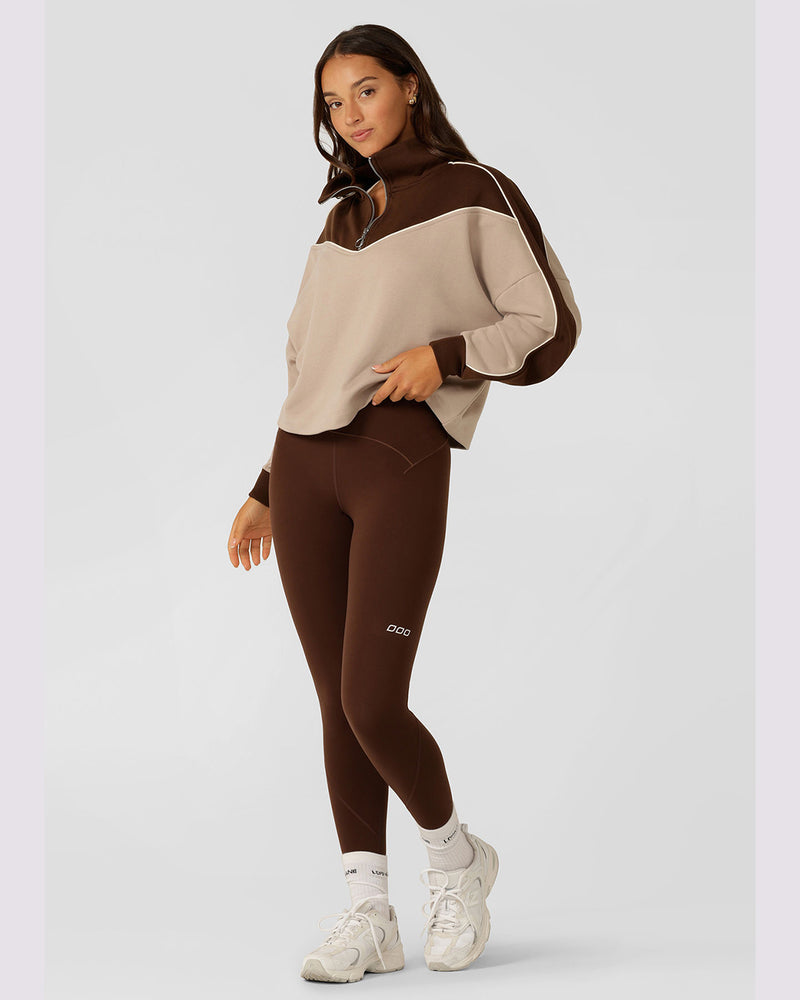 Lorna Jane Contour Everyday Full Length Leggings Espresso Fearless Wanaka