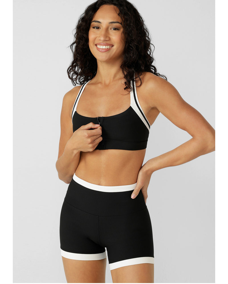 lorna-jane-gym-to-swim-retro-rib-12cm-bike-shorts-black