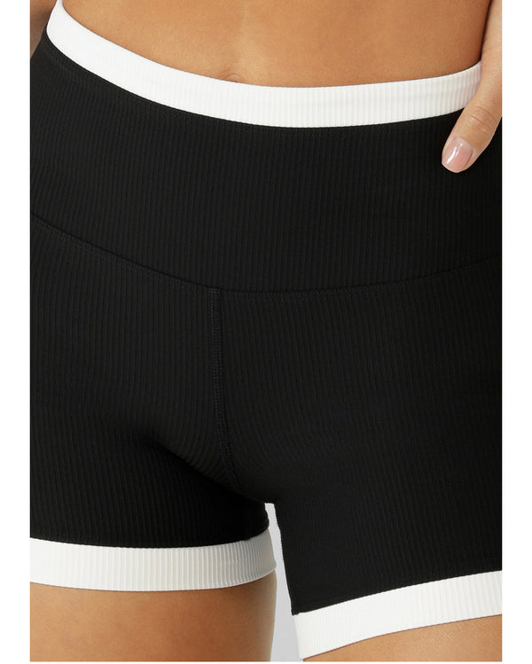 lorna-jane-gym-to-swim-retro-rib-12cm-bike-shorts-black