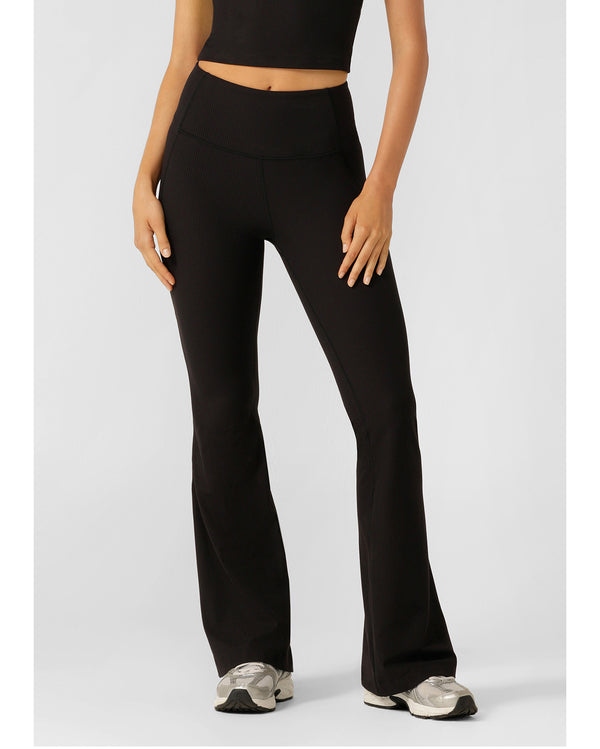 lorna-jane-irrestible-stomach-support-rib-flared-leggings-black