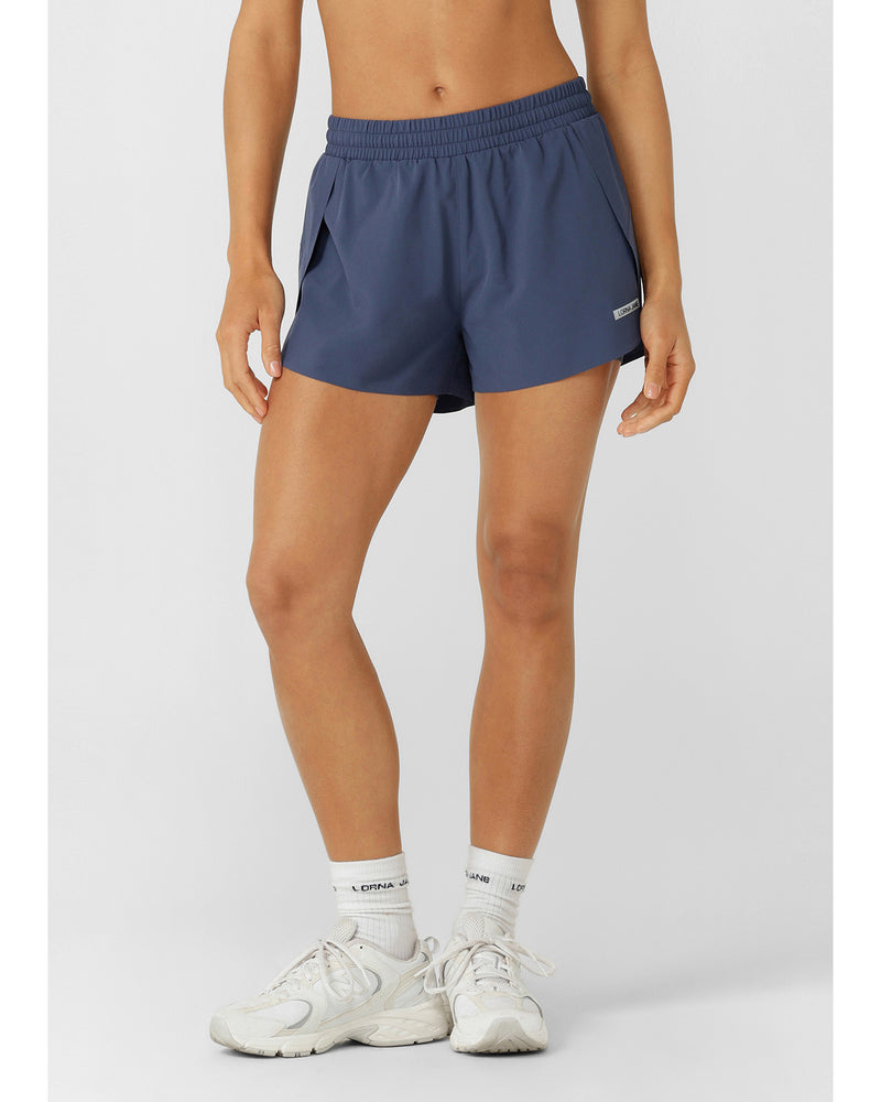 lorna-jane-lightspeed-phone-pocket-run-short-deep-dive-blue