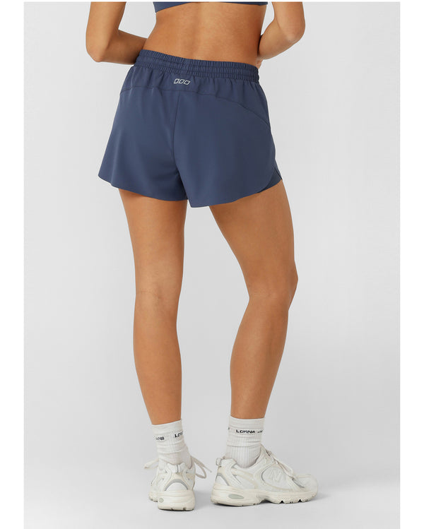 lorna-jane-lightspeed-phone-pocket-run-short-deep-dive-blue