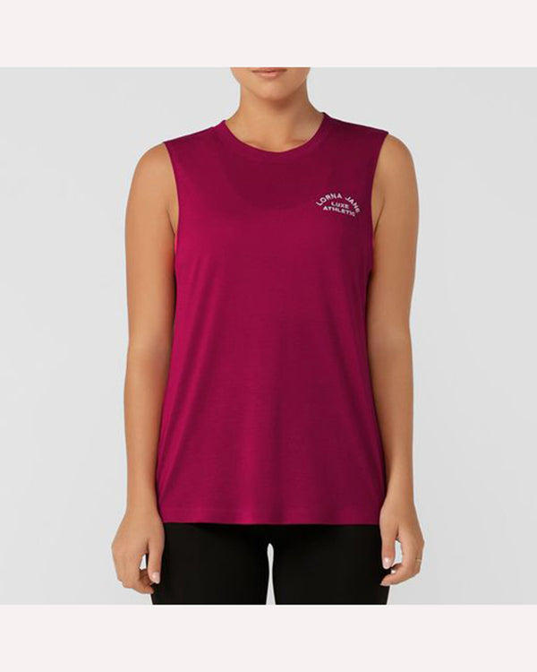 lorna-jane-lotus-muscle-tank-persian-rose-front-view